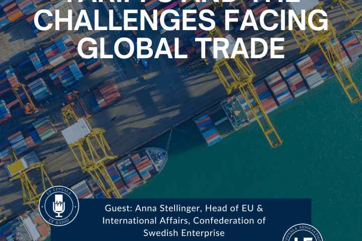 Crates being unloaded at a harbour.